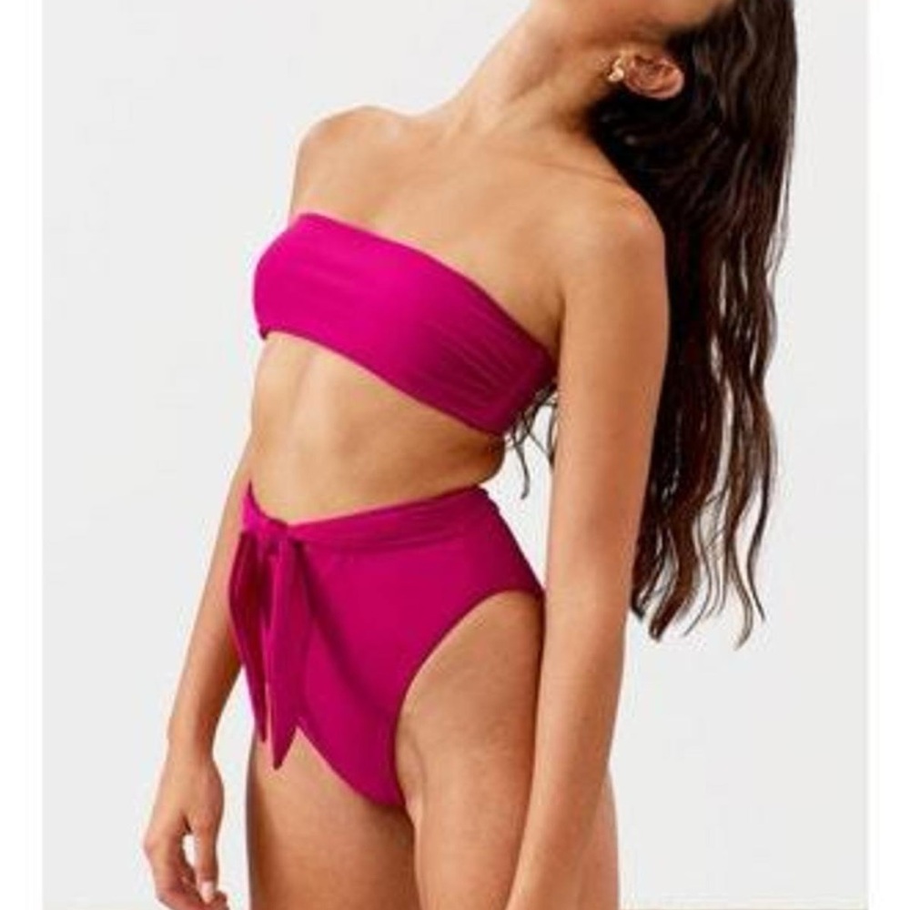 MARA HOFFMAN Abigail Bandeau Bikini Top - XS